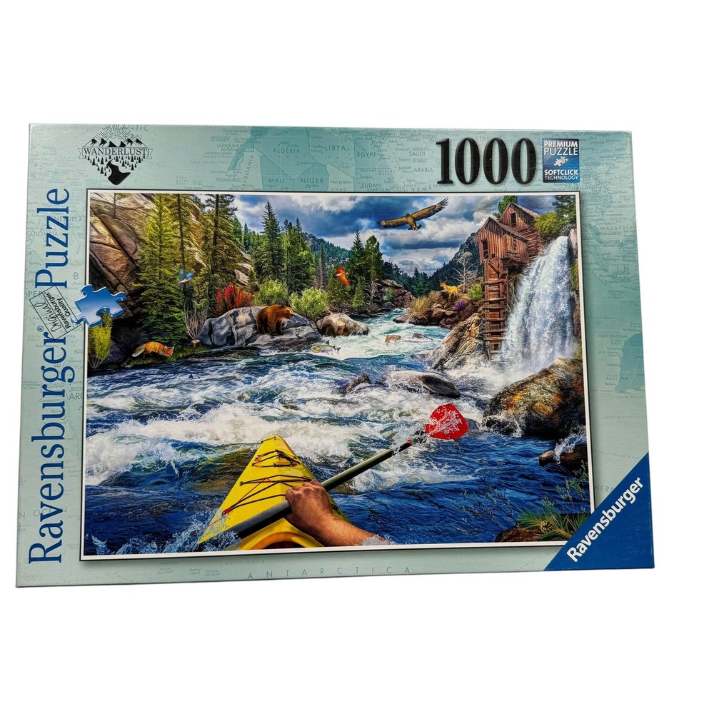 Ravensburger Wanderlust White Water Kayaking 1000 Puzzle Jason Taylor UNCOUNTED